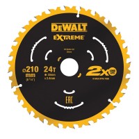 Dewalt DT20432-QZ Extreme 210 x 30mm x 2.4mm 24T TCT Saw Blade For DWE7485 &pound;27.95